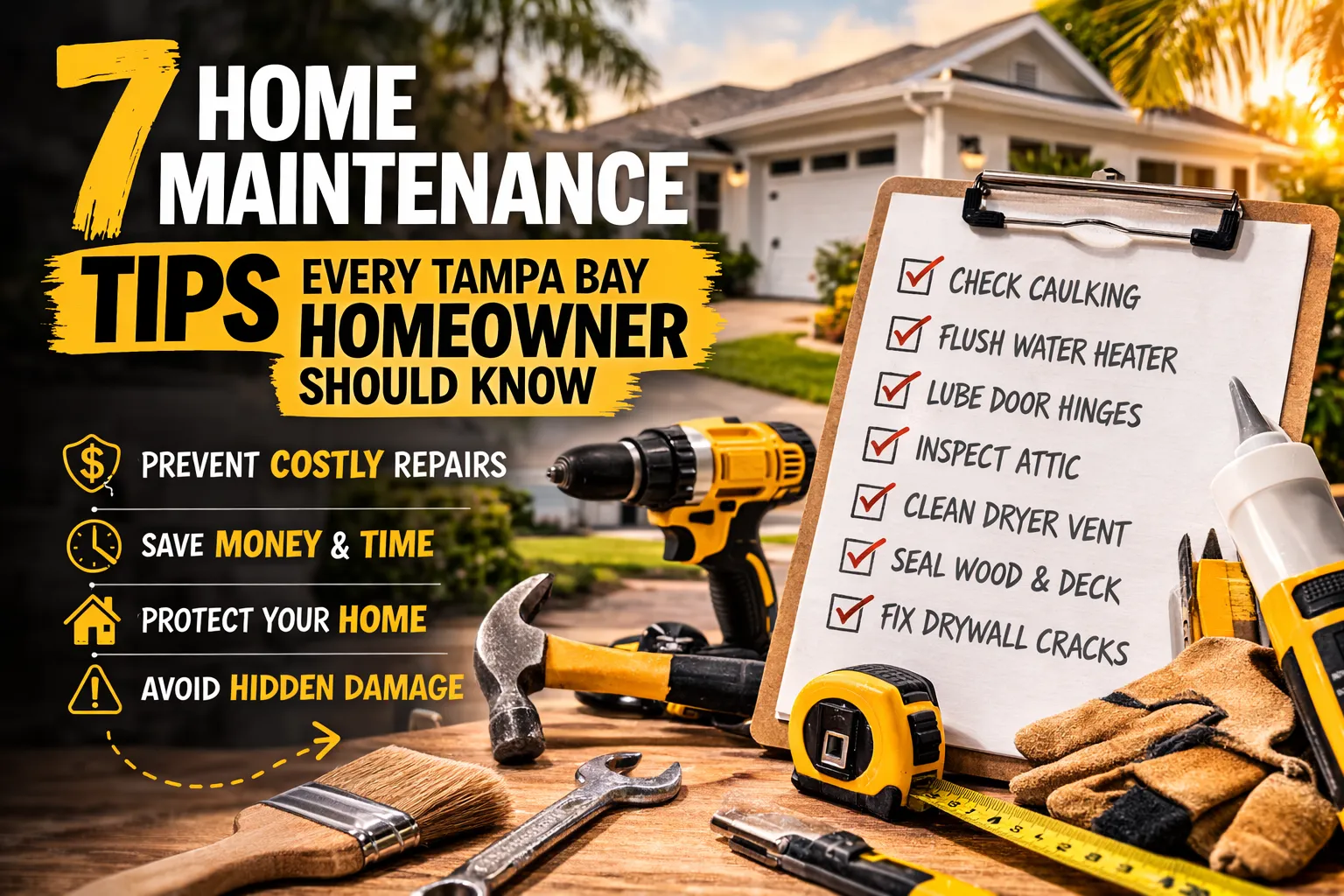 7 Home Maintenance Tips Every Tampa Bay Homeowner Should Know